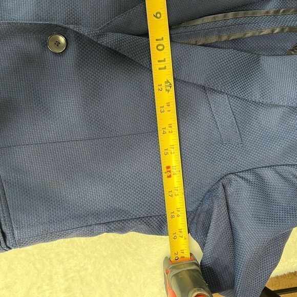 BOSS Nordstrom Blue Summer Sports Jacket Deconstructed 38R Slim Fit - Picture 7 of 11